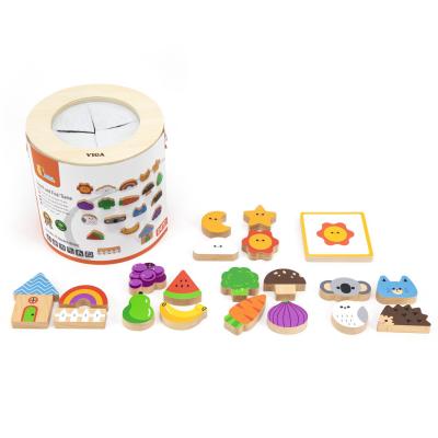 Сензорна дървена игра - Докосни и намери