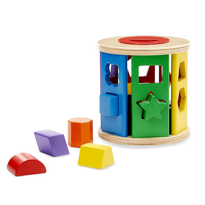 Дървен сортер ролка с форми Melissa and Doug