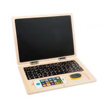 Дървен лаптоп с магнитна дъска - 30 х 22 х 1.5cm Small Foot