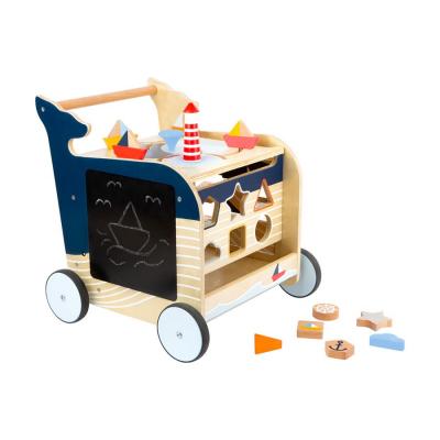 Дървена проходилка с активности - 42 х 39 х 42cm Small Foot