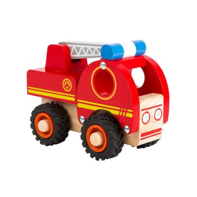 Дървена пожарна кола - 13 x 7 x 10cm Small Foot