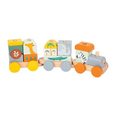 Дървено влакче Сафари - 16 части Small Foot