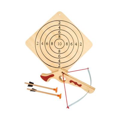 Дървен арбалет с мишена и стрели Small Foot