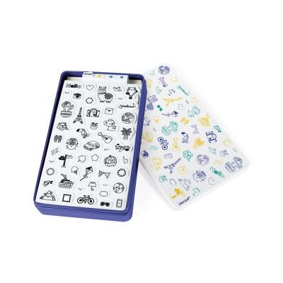 Комплект от 50 печати в метална кутия - Стампино Свят Janod