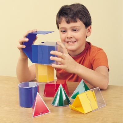 Геометрични фигури с разгъвки - 8 броя