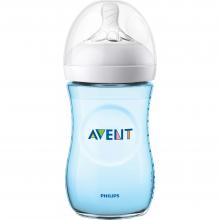 Шише за хранене Natural 260мл AVENT Philips - Лимитирана серия Синьо